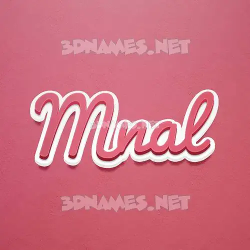 mnal in Red Scribble style - 3D name wallpaper mnal in Red Scribble style - 3D name wallpaper