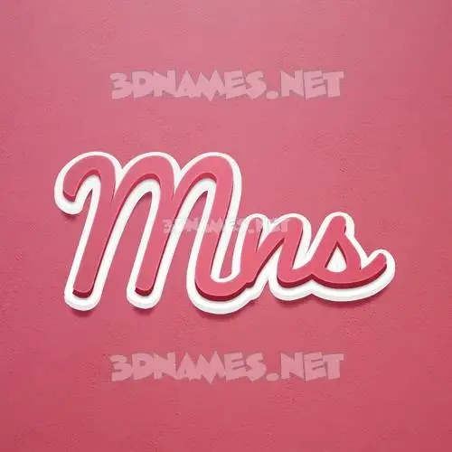 mns in Red Scribble style - 3D name wallpaper mns in Red Scribble style - 3D name wallpaper