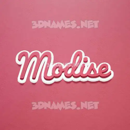 modise in Red Scribble style - 3D name wallpaper modise in Red Scribble style - 3D name wallpaper