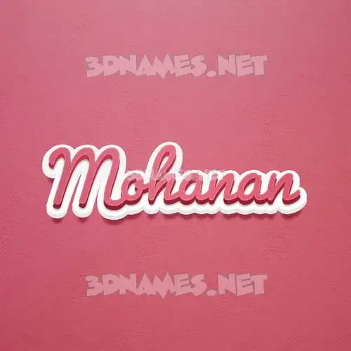 mohanan in Red Scribble style - 3D name wallpaper mohanan in Red Scribble style - 3D name wallpaper