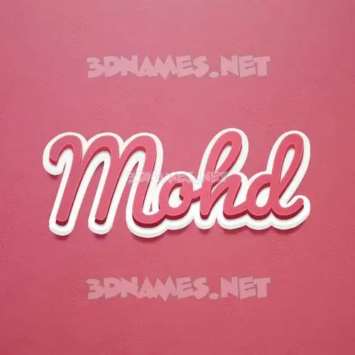 mohd in Red Scribble style - 3D name wallpaper mohd in Red Scribble style - 3D name wallpaper