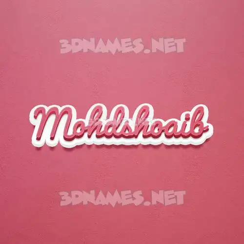 mohdshoaib in Red Scribble style - 3D name wallpaper mohdshoaib in Red Scribble style - 3D name wallpaper