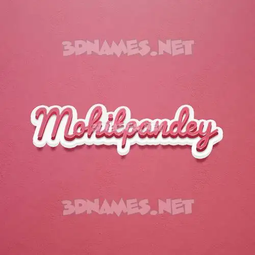 mohitpandey in Red Scribble style - 3D name wallpaper