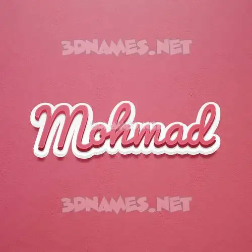 mohmad in Red Scribble style - 3D name wallpaper mohmad in Red Scribble style - 3D name wallpaper