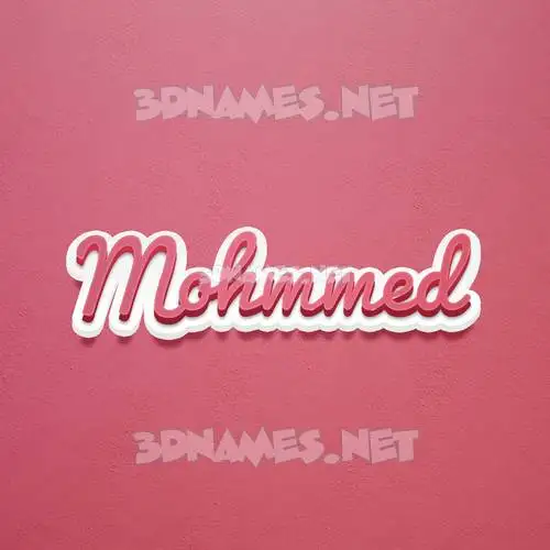 mohmmed in Red Scribble style - 3D name wallpaper mohmmed in Red Scribble style - 3D name wallpaper