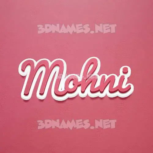 mohni in Red Scribble style - 3D name wallpaper mohni in Red Scribble style - 3D name wallpaper
