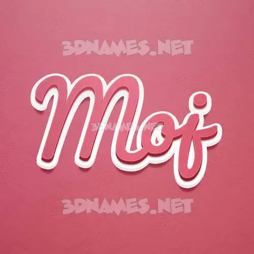 moj in Red Scribble style - 3D name wallpaper moj in Red Scribble style - 3D name wallpaper