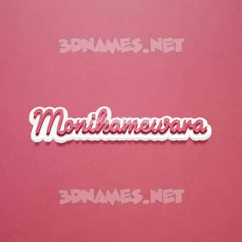 monikamewara in Red Scribble style - 3D name wallpaper monikamewara in Red Scribble style - 3D name wallpaper