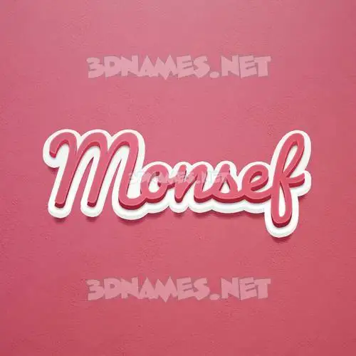 monsef in Red Scribble style - 3D name wallpaper monsef in Red Scribble style - 3D name wallpaper