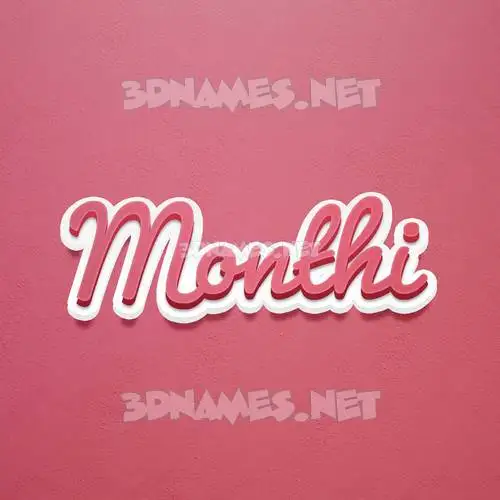 monthi in Red Scribble style - 3D name wallpaper monthi in Red Scribble style - 3D name wallpaper