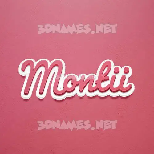 montii in Red Scribble style - 3D name wallpaper montii in Red Scribble style - 3D name wallpaper