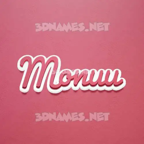 monuu in Red Scribble style - 3D name wallpaper monuu in Red Scribble style - 3D name wallpaper