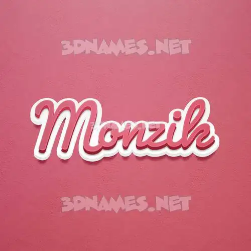 monzik in Red Scribble style - 3D name wallpaper monzik in Red Scribble style - 3D name wallpaper