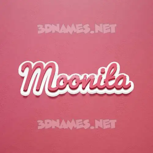 moonita in Red Scribble style - 3D name wallpaper moonita in Red Scribble style - 3D name wallpaper