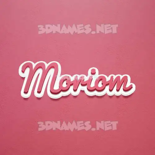 moriom in Red Scribble style - 3D name wallpaper moriom in Red Scribble style - 3D name wallpaper