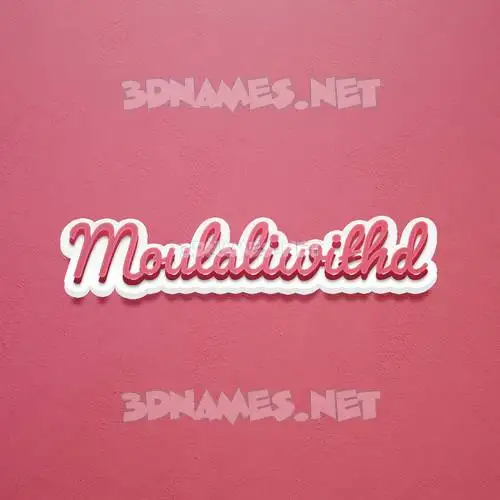 moulaliwithd in Red Scribble style - 3D name wallpaper moulaliwithd in Red Scribble style - 3D name wallpaper