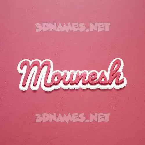 mounesh in Red Scribble style - 3D name wallpaper mounesh in Red Scribble style - 3D name wallpaper