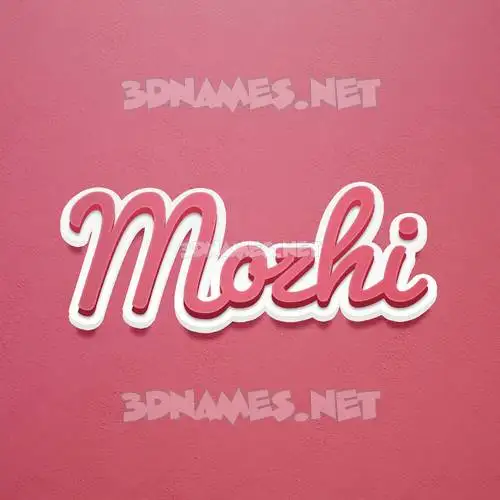 mozhi in Red Scribble style - 3D name wallpaper mozhi in Red Scribble style - 3D name wallpaper