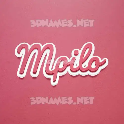 mpilo in Red Scribble style - 3D name wallpaper mpilo in Red Scribble style - 3D name wallpaper