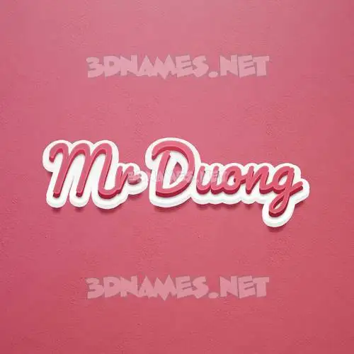 mr duong in Red Scribble style - 3D name wallpaper mr duong in Red Scribble style - 3D name wallpaper