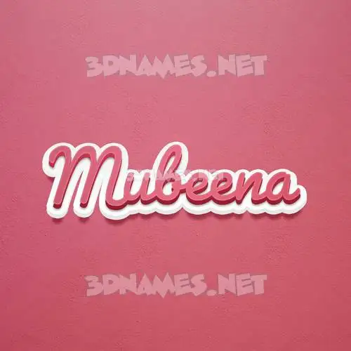 mubeena in Red Scribble style - 3D name wallpaper mubeena in Red Scribble style - 3D name wallpaper