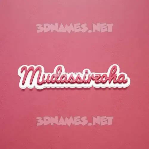 mudassirzoha in Red Scribble style - 3D name wallpaper mudassirzoha in Red Scribble style - 3D name wallpaper