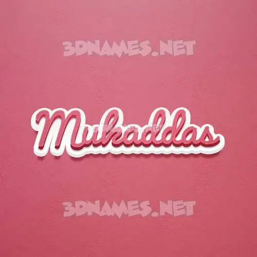 mukaddas in Red Scribble style - 3D name wallpaper mukaddas in Red Scribble style - 3D name wallpaper