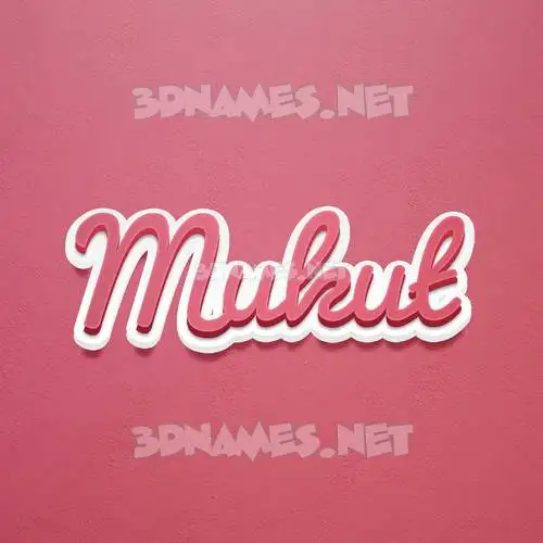 mukut in Red Scribble style - 3D name wallpaper mukut in Red Scribble style - 3D name wallpaper