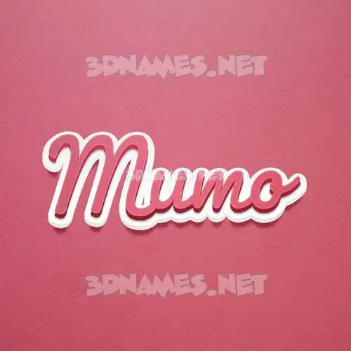 mumo in Red Scribble style - 3D name wallpaper mumo in Red Scribble style - 3D name wallpaper