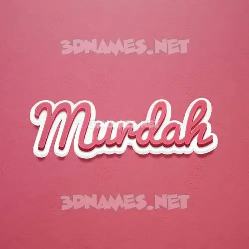 murdah in Red Scribble style - 3D name wallpaper murdah in Red Scribble style - 3D name wallpaper