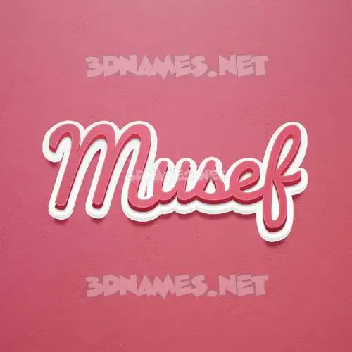 musef in Red Scribble style - 3D name wallpaper musef in Red Scribble style - 3D name wallpaper