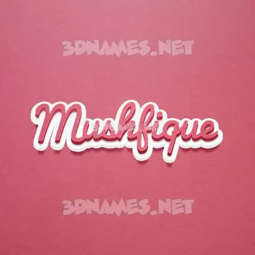 mushfique in Red Scribble style - 3D name wallpaper mushfique in Red Scribble style - 3D name wallpaper