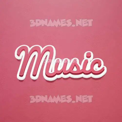 music in Red Scribble style - 3D name wallpaper music in Red Scribble style - 3D name wallpaper