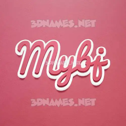 mybj in Red Scribble style - 3D name wallpaper mybj in Red Scribble style - 3D name wallpaper
