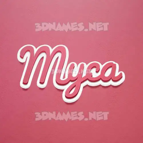 myca in Red Scribble style - 3D name wallpaper myca in Red Scribble style - 3D name wallpaper