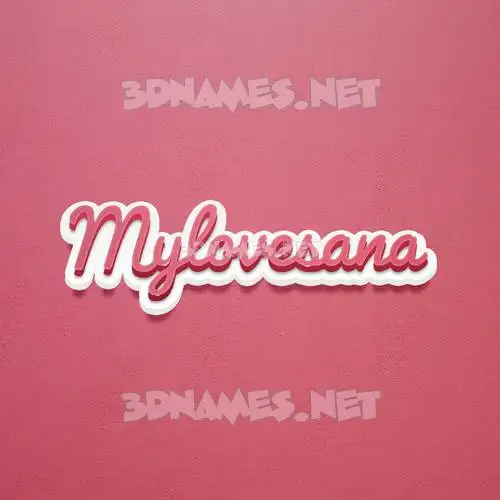 mylovesana in Red Scribble style - 3D name wallpaper mylovesana in Red Scribble style - 3D name wallpaper