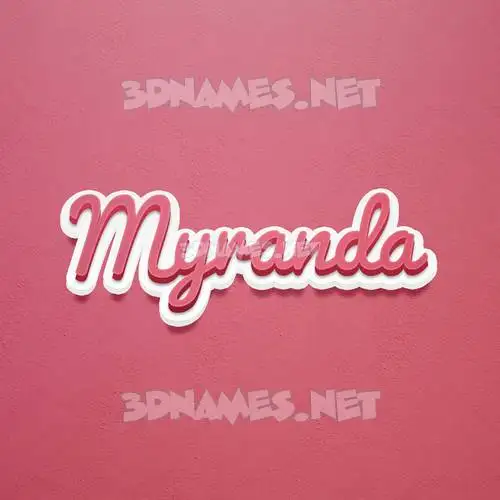 myranda in Red Scribble style - 3D name wallpaper myranda in Red Scribble style - 3D name wallpaper