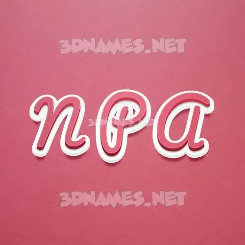 n p a in Red Scribble style - 3D name wallpaper n p a in Red Scribble style - 3D name wallpaper