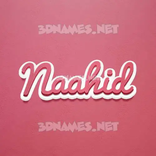 naahid in Red Scribble style - 3D name wallpaper naahid in Red Scribble style - 3D name wallpaper