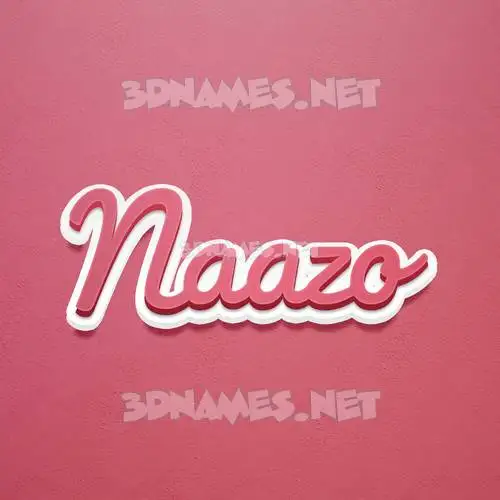 naazo in Red Scribble style - 3D name wallpaper naazo in Red Scribble style - 3D name wallpaper