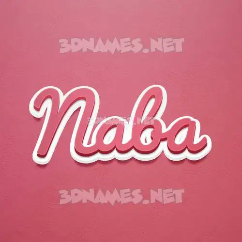 naba in Red Scribble style - 3D name wallpaper naba in Red Scribble style - 3D name wallpaper
