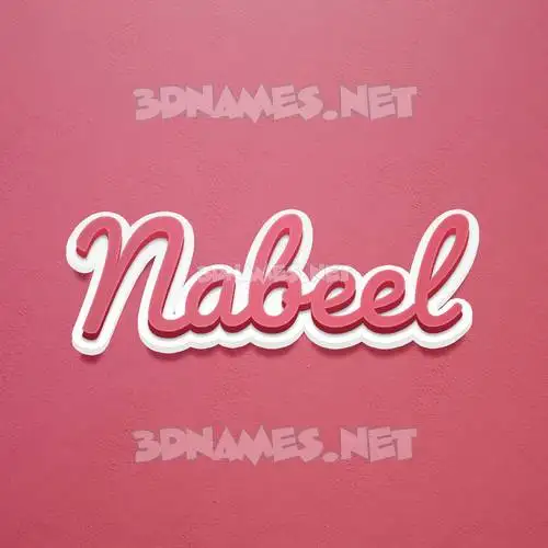 nabeel in Red Scribble style - 3D name wallpaper nabeel in Red Scribble style - 3D name wallpaper