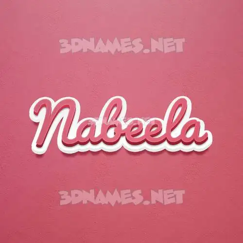 nabeela in Red Scribble style - 3D name wallpaper nabeela in Red Scribble style - 3D name wallpaper