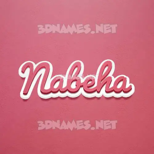 nabeha in Red Scribble style - 3D name wallpaper nabeha in Red Scribble style - 3D name wallpaper