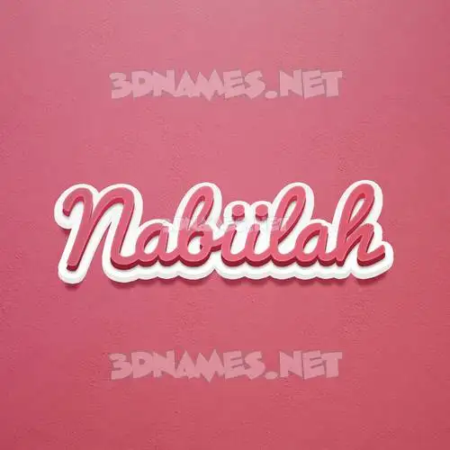 nabiilah in Red Scribble style - 3D name wallpaper nabiilah in Red Scribble style - 3D name wallpaper
