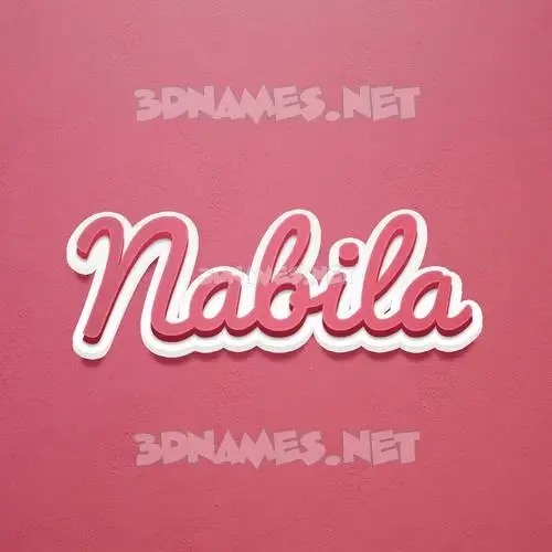 nabila in Red Scribble style - 3D name wallpaper nabila in Red Scribble style - 3D name wallpaper