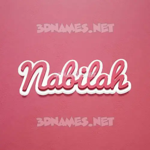 nabilah in Red Scribble style - 3D name wallpaper nabilah in Red Scribble style - 3D name wallpaper