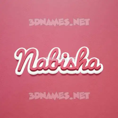 nabisha in Red Scribble style - 3D name wallpaper nabisha in Red Scribble style - 3D name wallpaper