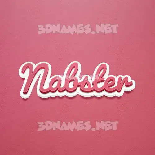 nabster in Red Scribble style - 3D name wallpaper nabster in Red Scribble style - 3D name wallpaper