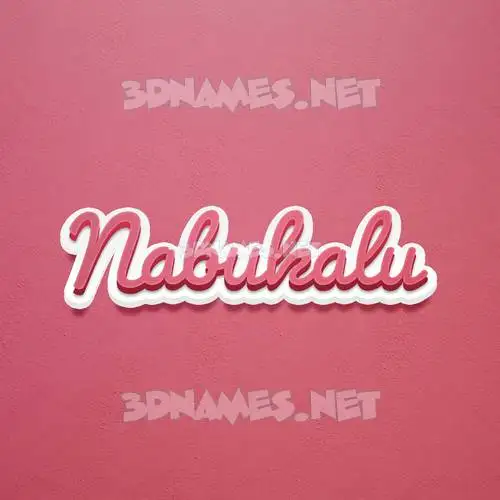 nabukalu in Red Scribble style - 3D name wallpaper nabukalu in Red Scribble style - 3D name wallpaper